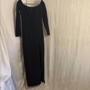 Lulu's Classic Black Long Sleeve Dress
